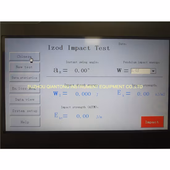 Ударный тестер Изод с защитным ограждением